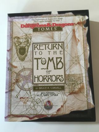 Ad&d 2nd Ed Box Set - Return To The Tomb Of Horrors - Complete