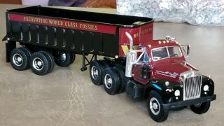First Gear Mack Ray Meyer Fossils Tractor Trailer And Dump Truck 1:34 No Box