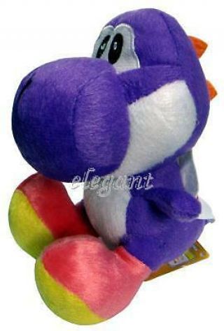 Nintendo Mario Bro Purple Yoshi 7 " Toy Plush Doll