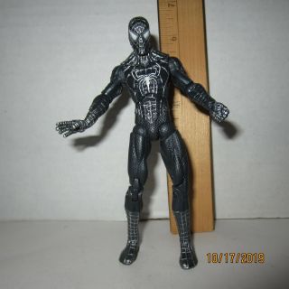 Black Suit Spider - Man 3 Movie Series Sandman Baf 5.  75 " Figure Marvel 2008 Hasbro