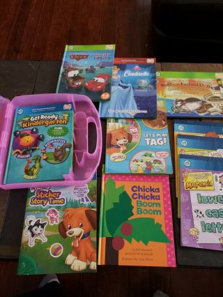 10 Leap Frog Tag Reader Books With Case And Pen
