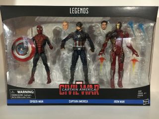 Marvel Legends Captain America: Civil War 6 - Inch Figure 3 - Pack