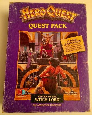 Milton Bradley Hero Quest Quest Pack Return Of The Witch Lord