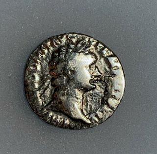 Domitian 81 - 96 Ad Silver Denarius Avf