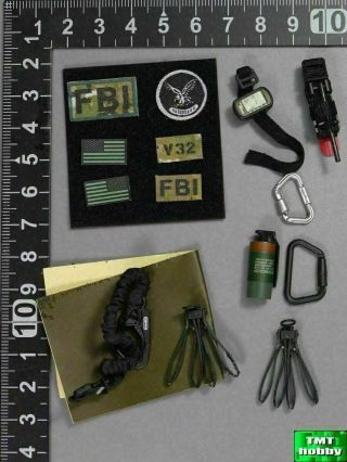 1:6 Scale Easy & Simple 26014 Fbi Hrt - Patches & Accessory Set