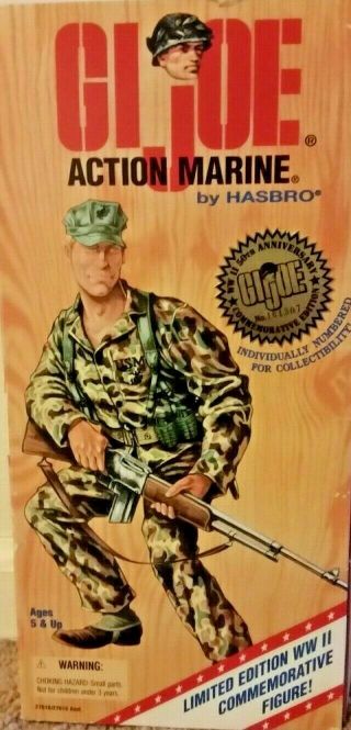 G.  I.  Joe: Limited Edition Action Marine Wwii 50th Anniversary Commemorative Fig.