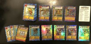 Digimon Digi - Battle Card Game Starter 1 - 62 Plus Additional Foils From Boosters