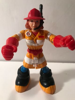 2002 Mattel Rescue Heroes Wendy Waters Firefighter Action Figure Toy Coll