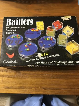 Vintage Cardinal Bafflers Set Of 10 Mind Boggling Games/puzzles Water Bubble