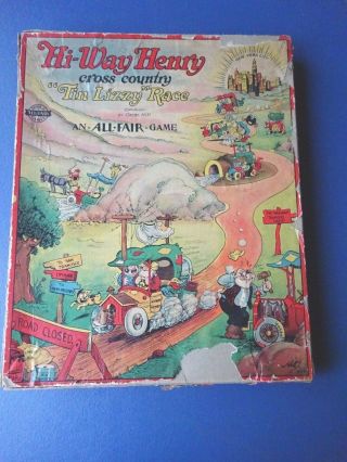 1928 Hi - Way Henry Cross Country Tin Lizzy Race Game