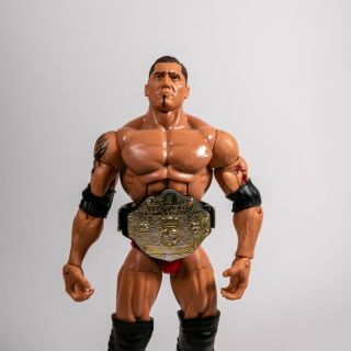 WWE Mattel Elite Hall of Champions Batista Evolution red target exclusive 2