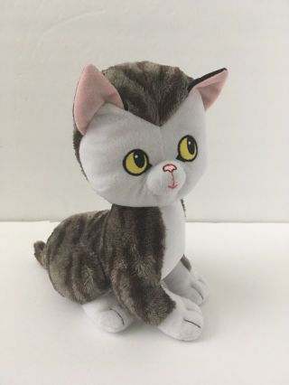 Kohls Cares The Shy Little Kitten 10 " Gray White Cat Plush Stuffed Animal Toy