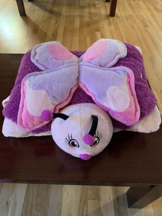 My Pillow Pets 18” Size Large Purple Pink Lavender Butterfly Pillow Pet