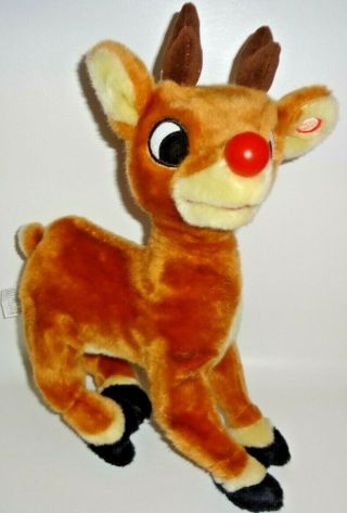 Gemmy Animated Musical Singing 14 " Rudolph The Red - Nosed Reindeer Batteries
