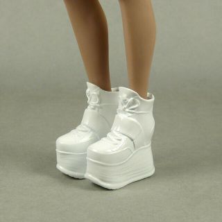 1/6 Phicen,  Tbleague,  Hot Toys,  Zy Female Glossy White High Platform Wedge Boots