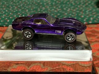Hot Wheels Redlines Custom Corvette Purple With White Int