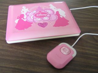 Vtech Disney Princess Fantasy Notebook Computer Toy With Mouse & Batteries