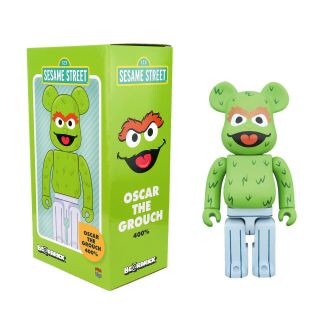 Medicom Toy Bearbrick - 400 Sesame Street Oscar The Grouch Figure Be@rbrick