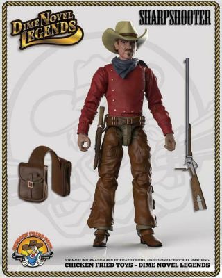 Dime Novel Legends 1:18 Scale (4 ") Old West Action Figure Sharpshooter