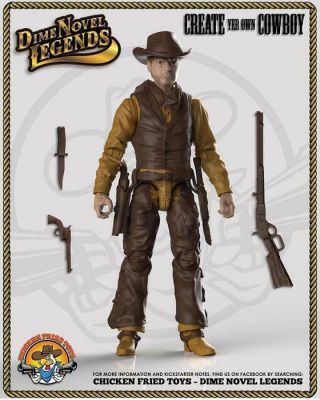 Dime Novel Legends 1:18 Scale (4 ") Old West Action Figure Cowpuncher