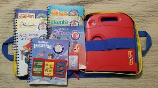 Story Reader Interactive Learning System 2004 W/ 7 Booklets W/ 4 Cartridges Case