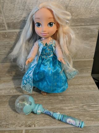 Jakks Pacific Disney Frozen Snow Glow Elsa Doll With Frozen Singing Wand