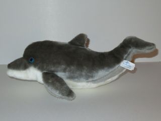 Sea World Parks Bottlenose Dolphin Plush Stuffed Animal Busch Gardens 15 " Toy