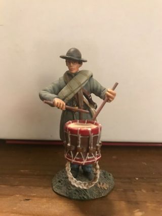 W Britain Toy Soldiers Civil War Csa Drummer