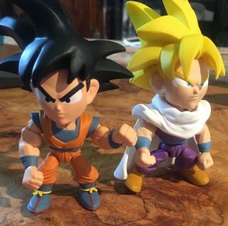 Loyal Subjects Dragon Ball Z 3 - Inch Vinyl Mini - Figures Goku & Saiyan Gohen