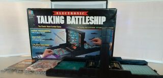 Vintage 1989 Electronic Talking Battleship Game - 100 Complete -