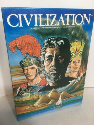Civilization: Dawn Of History Board Game Avalon Hill 1982 Complete