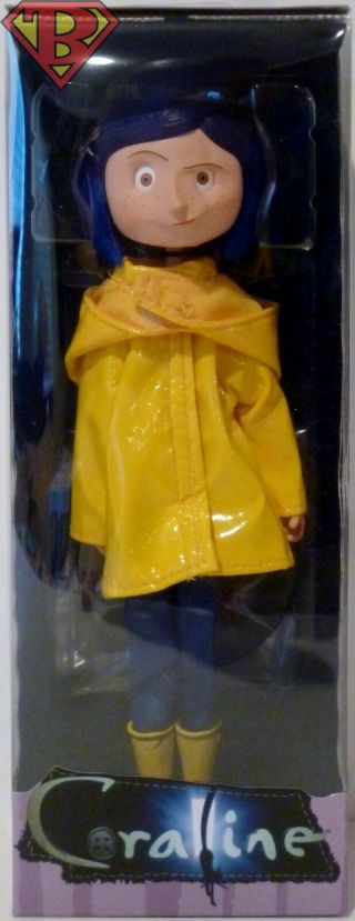 Coraline (raincoat & Boots) 7 " Inch Poseable Bendy Fashion Doll Figure Neca 2017