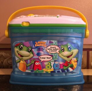 Leap Frog Letter Factory Phonics Set Of 26 Letters With Carrying Bucket Abcs