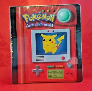 1999 Pokemon Binder - Pikachu Album - Nintendo - Gotta Catch Em All (no.  4077)