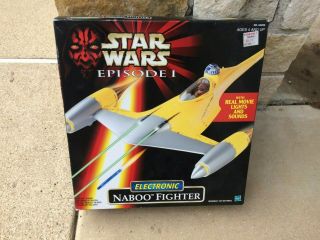 Star Wars Episode 1 Electronic Naboo Fighter (never Opened)