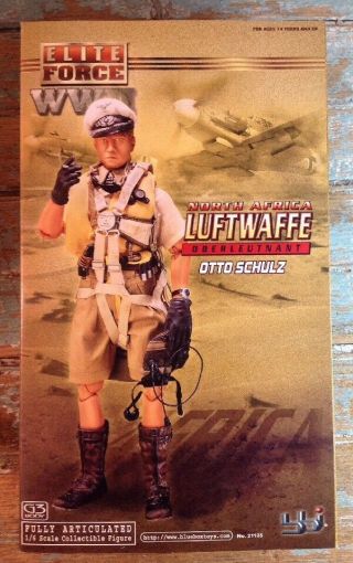 Blue Box Toys Elite Force Wwii North Africa Luftwaffe Oberleutnant Otto Shulz
