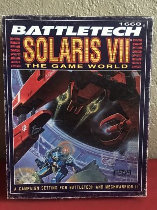Fasa Battletech Solaris Vii The Game World 1660 (1991)