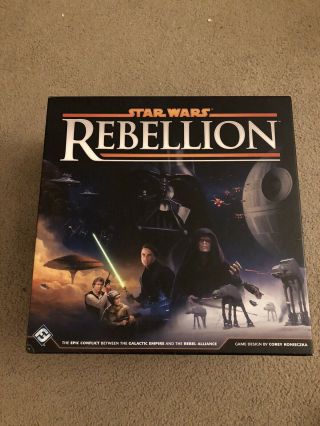 Star Wars:rebellion Board Game With Rise Of Empire Expansion -