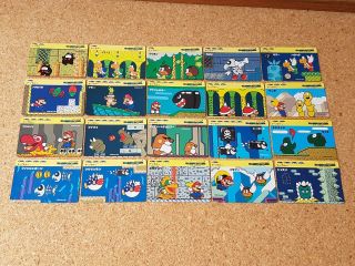 Japan Nagasakiya Mario World (part 2) Trading Cards Set Of 20 Nintendo 90s