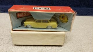 Vintage Minix Rc8 Hillman In Light Yellow 00 Gauge In Factory Box