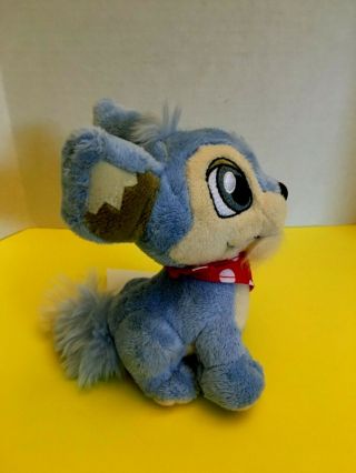 Vintage Neopets plush stuffed animal Baby Lupe dog blue org tag Limited Too 2004 3