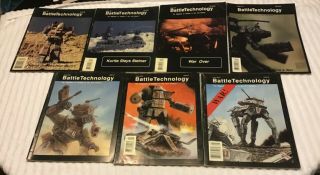 Battletechnology 7 Issues 7 8 9 11 0102 0202 0204 Battletech Fasa Mechwarrior