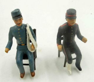 Cbg Mignot France 2 Wounded Sitting Figures