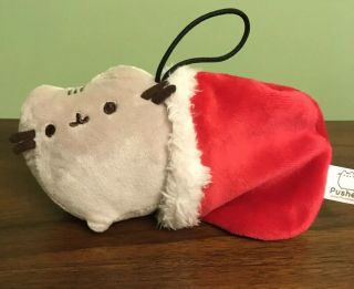 Gund Pusheen Stocking Full Bodied Plush Stuffed Animal Holiday Ornament