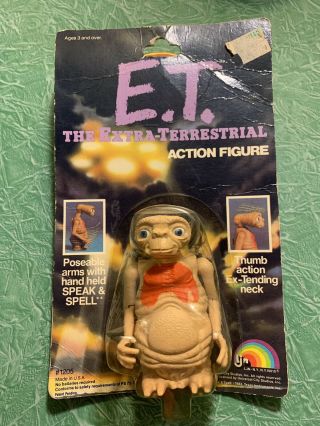 Vintage 1982 Ljn Et Extra Terrestrial Action Figure W Poseable Arms Made In Usa