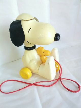 Vintage 1972 Snoopy Pull Toy