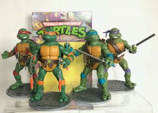 Teenage Mutant Ninja Turtles Classics Cartoon Set Of 4 Playmates Complete