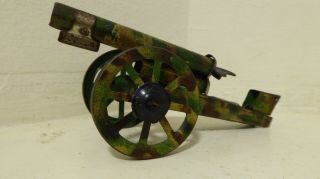 Vintage German (hausser/tippco?) Cannon For Elastolin 7.  5 Cm Toy Soldiers