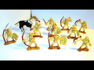 11 Toy Major Soldiers Skeleton Zombie Army Tomb Warriors Figures/horse 2.  5 "