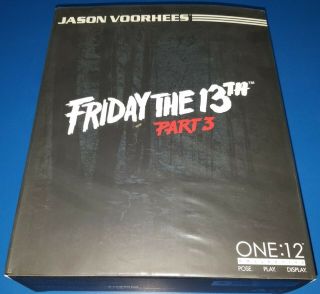 Mezco One:12 Jason Voorhees 6 " Inch Action Figure Friday The 13th Part 3